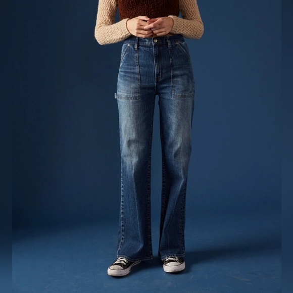 NWT DAZE DENIM FAR OUT HIGH RISE WIDE LEG IN PLAY DATE, VARIOUS SIZES - Picture 5 of 6